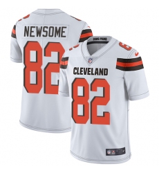 Youth Nike Cleveland Browns #82 Ozzie Newsome White Vapor Untouchable Limited Player NFL Jersey