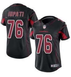 Women's Nike Arizona Cardinals #76 Mike Iupati Limited Black Rush Vapor Untouchable NFL Jersey