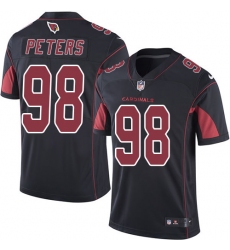 Men's Nike Arizona Cardinals #98 Corey Peters Limited Black Rush Vapor Untouchable NFL Jersey