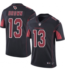 Men's Nike Arizona Cardinals #13 Jaron Brown Elite Black Rush Vapor Untouchable NFL Jersey