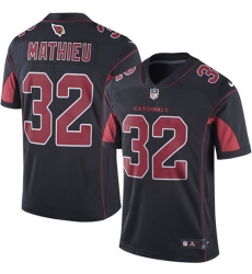 Men's Nike Arizona Cardinals #32 Tyrann Mathieu Elite Black Rush Vapor Untouchable NFL Jersey