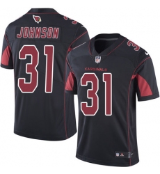 Men's Nike Arizona Cardinals #31 David Johnson Limited Black Rush Vapor Untouchable NFL Jersey