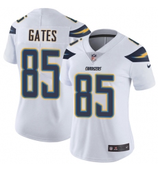 Women's Nike Los Angeles Chargers #85 Antonio Gates White Vapor Untouchable Limited Player NFL Jersey