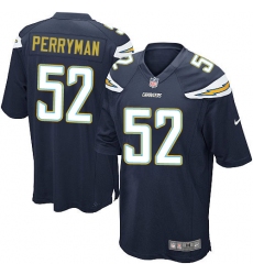 Men's Nike Los Angeles Chargers #52 Denzel Perryman Game Navy Blue Team Color NFL Jersey