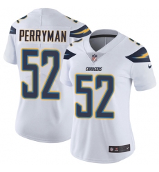 Women's Nike Los Angeles Chargers #52 Denzel Perryman Elite White NFL Jersey