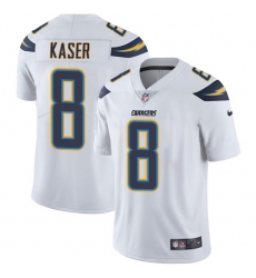 Men's Nike Los Angeles Chargers #8 Drew Kaser White Vapor Untouchable Limited Player NFL Jersey