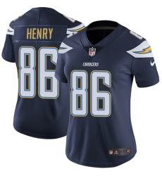 Women's Nike Los Angeles Chargers #86 Hunter Henry Elite Navy Blue Team Color NFL Jersey