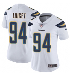 Women's Nike Los Angeles Chargers #94 Corey Liuget White Vapor Untouchable Limited Player NFL Jersey