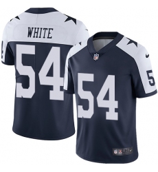 Men's Nike Dallas Cowboys #54 Randy White Navy Blue Throwback Alternate Vapor Untouchable Limited Player NFL Jersey