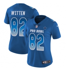 Women's Nike Dallas Cowboys #82 Jason Witten Limited Royal Blue 2018 Pro Bowl NFL Jersey