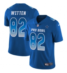 Youth Nike Dallas Cowboys #82 Jason Witten Limited Royal Blue 2018 Pro Bowl NFL Jersey