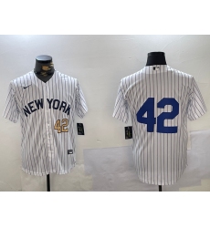 Men's New York Yankees #42 Jackie Robinson White Cool Base Stitched Jerseys