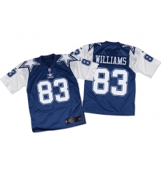 Men's Nike Dallas Cowboys #83 Terrance Williams Elite Navy/White Throwback NFL Jersey
