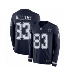 Youth Nike Dallas Cowboys #83 Terrance Williams Limited Navy Blue Therma Long Sleeve NFL Jersey