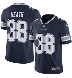 Men's Nike Dallas Cowboys #38 Jeff Heath Navy Blue Team Color Vapor Untouchable Limited Player NFL Jersey