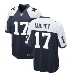 Men's Dallas Cowboys #17 Brandon Aubrey Limited Navy Thanksgiving Vapor Untouchable Jersey