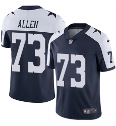 Men's Nike Dallas Cowboys #73 Larry Allen Navy Blue Throwback Alternate Vapor Untouchable Limited Player NFL Jersey
