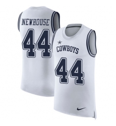 Men's Nike Dallas Cowboys #44 Robert Newhouse Limited White Rush Player Name & Number Tank Top NFL Jersey
