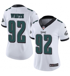 Women's Nike Philadelphia Eagles #92 Reggie White White Vapor Untouchable Limited Player NFL Jersey