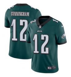 Men's Nike Philadelphia Eagles #12 Randall Cunningham Midnight Green Team Color Vapor Untouchable Limited Player NFL Jersey