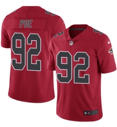 Men's Nike Atlanta Falcons #92 Dontari Poe Limited Red Rush Vapor Untouchable NFL Jersey