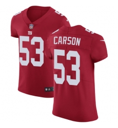 Men's Nike New York Giants #53 Harry Carson Red Alternate Vapor Untouchable Elite Player NFL Jersey