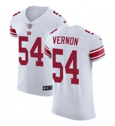 Men's Nike New York Giants #54 Olivier Vernon White Vapor Untouchable Elite Player NFL Jersey