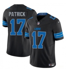 Men's Detroit Lions #17 Tim Patrickn Black 2024 F.U.S.E. 2nd Alternate Vapor Limited Football Stitched Jersey