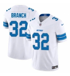 Men's Detroit Lions #32 Brian Branch White 2023 F U S E Vapor Untouchable Limited Stitched Jersey