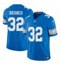 Youth Detroit Lions #32 Brian Branch Blue 2023 F U S E Vapor Untouchable Limited Stitched Jersey