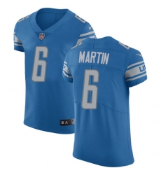 Men's Nike Detroit Lions #6 Sam Martin Light Blue Team Color Vapor Untouchable Elite Player NFL Jersey