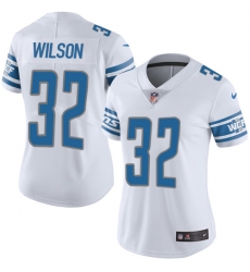 Women's Nike Detroit Lions #32 Tavon Wilson Limited White Vapor Untouchable NFL Jersey