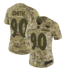 Women's Nike Baltimore Ravens #90 Za'Darius Smith Limited Camo 2018 Salute to Service NFL Jersey