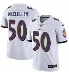 Youth Nike Baltimore Ravens #50 Albert McClellan White Vapor Untouchable Limited Player NFL Jersey