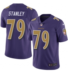 Youth Nike Baltimore Ravens #79 Ronnie Stanley Limited Purple Rush Vapor Untouchable NFL Jersey