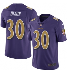 Men's Nike Baltimore Ravens #30 Kenneth Dixon Limited Purple Rush Vapor Untouchable NFL Jersey