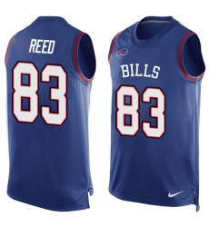 Men's Nike Buffalo Bills #83 Andre Reed Limited Royal Blue Player Name & Number Tank Top NFL Jersey