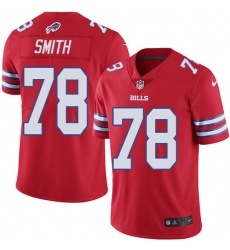 Men's Nike Buffalo Bills #78 Bruce Smith Limited Red Rush Vapor Untouchable NFL Jersey