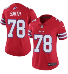 Women's Nike Buffalo Bills #78 Bruce Smith Limited Red Rush Vapor Untouchable NFL Jersey