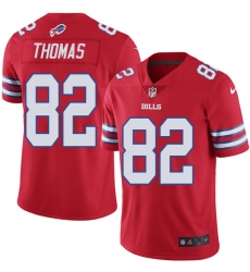 Men's Nike Buffalo Bills #82 Logan Thomas Elite Red Rush Vapor Untouchable NFL Jersey