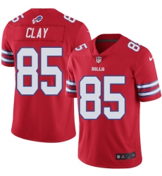 Youth Nike Buffalo Bills #85 Charles Clay Limited Red Rush Vapor Untouchable NFL Jersey