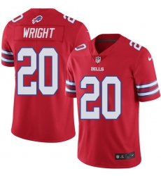 Men's Nike Buffalo Bills #20 Shareece Wright Elite Red Rush Vapor Untouchable NFL Jersey