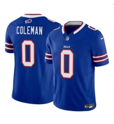 Men's Buffalo Bills #0 Keon Coleman Blue 2024 Draft F.U.S.E. Vapor Untouchable Limited Football Stitched Jersey