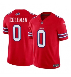 Men's Buffalo Bills #0 Keon Coleman Red 2024 Draft F.U.S.E. Vapor Untouchable Limited Football Stitched Jersey