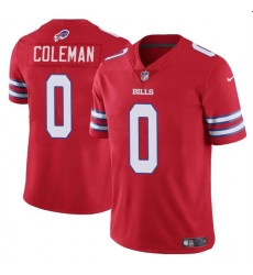 Men's Buffalo Bills #0 Keon Coleman Red 2024 Draft Vapor Untouchable Limited Football Stitched Jersey
