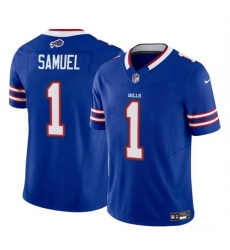 Men's Buffalo Bills #1 Curtis Samuel Blue 2023 F.U.S.E. Vapor Untouchable Limited Football Stitched Jersey