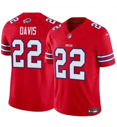 Men's Buffalo Bills #22 Ray Davis Red 2024 F.U.S.E. Vapor Untouchable Limited Stitched Football Jersey