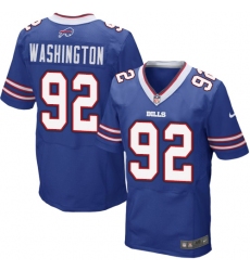 Men's Nike Buffalo Bills #92 Adolphus Washington Elite Royal Blue Team Color NFL Jersey