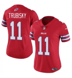 Women's Buffalo Bills #11 Mitch Trubisky Red Vapor Stitched Football Jersey(Run Small)