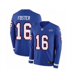 Youth Nike Buffalo Bills #16 Robert Foster Limited Royal Blue Therma Long Sleeve NFL Jersey